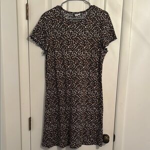 American Eagle Outfitters Black and White A-line Mini Dress